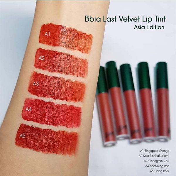 Son Kem Lì BBIA Last Velvet Lip Tint Asia Edition